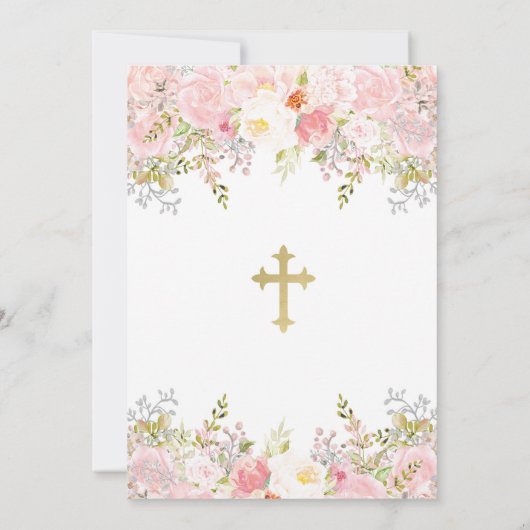 Baptisme Uitnodiging, Christening, Toewijzing Kaart (Achterkant)