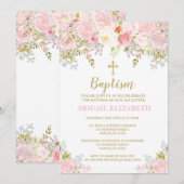 Baptisme Uitnodiging, Christening, Toewijzing Kaart (Voorkant / Achterkant)