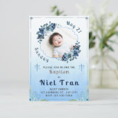 Baptisme-uitnodiging Kaart (Staand voorkant)