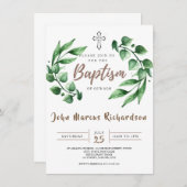 Baptisme-uitnodiging Kaart (Voorkant / Achterkant)