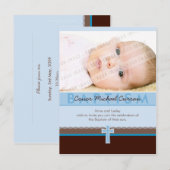 BAPTISME UITNODIGING:: puur 5 Uitnodiging Briefkaart (Voorkant / Achterkant)