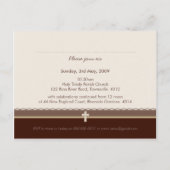 BAPTISME UITNODIGING:: puur 7 Uitnodiging Briefkaart (Achterkant)