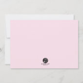 Baptisme, uitnodiging tot Christenen, roze en faux (Achterkant)