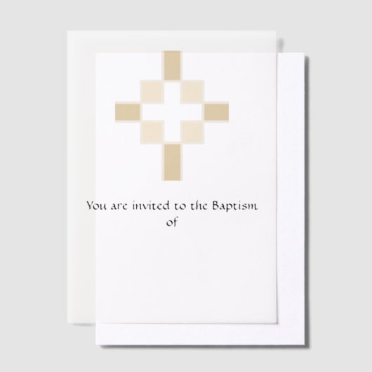 Baptisme-uitnodiging Vellum Uitnodigingen (Offset)