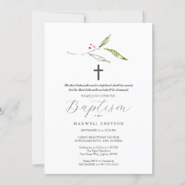 Baptisme Uitnodigingen Religieuze Botanicals