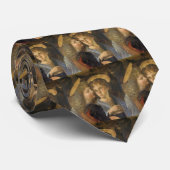 Baptisme van Christus Angels door Leonardo da Vinc Stropdas (Opgerold)