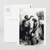 Baptisme van Christus. circa 1879 Briefkaart (Voorkant / Achterkant)