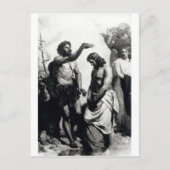 Baptisme van Christus. circa 1879 Briefkaart (Voorkant)