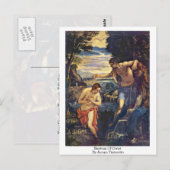 Baptisme van Christus door Jacopo Tintoretto Briefkaart (Voorkant / Achterkant)