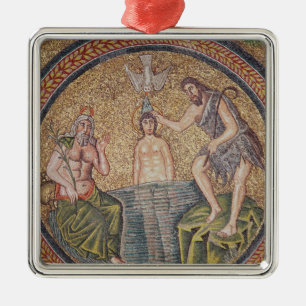 Baptisme van Christus door John de Baptist Metalen Ornament