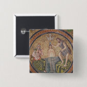 Baptisme van Christus door John de Baptist Vierkante Button 5,1 Cm (Voorkant /achterkant)