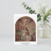 Baptisme van Christus door John van Fra Angelico Briefkaart (Staand voorkant)