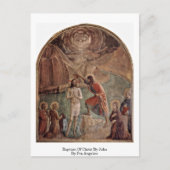 Baptisme van Christus door John van Fra Angelico Briefkaart (Voorkant)