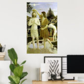 Baptisme van Christus door Piero della Francesca ( Poster (Thuiskantoor)