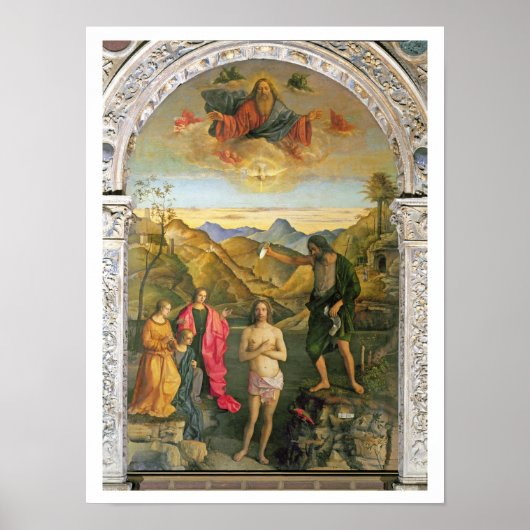 Baptisme van Christus, St. John Altarpart Poster (Voorkant)