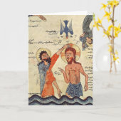 Baptisme van Christus uit een evangelie Kaart (Gele Bloem)