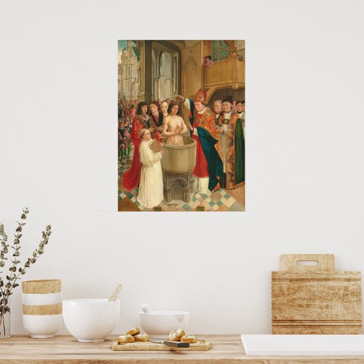 Baptisme van Clovis - Saint Giles Fine Art Poster (Keuken)
