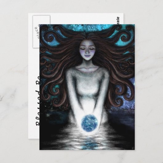 Baptisme van de aarde briefkaart (Voorkant / Achterkant)