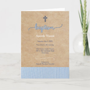 Baptisme van de orthodoxe kerk van Apostle Programma