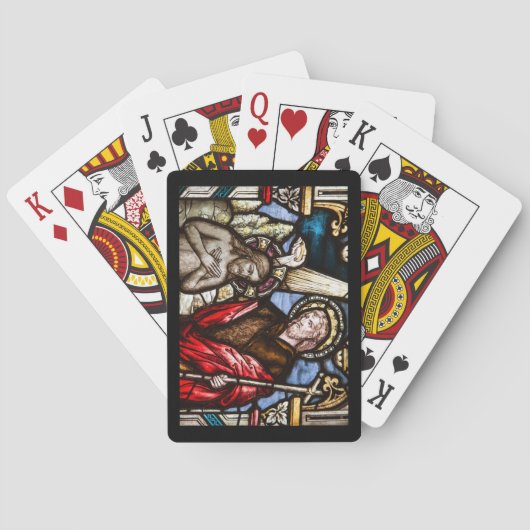 Baptisme van het venster van het Glas in lood van  Pokerkaarten (Achterkant)