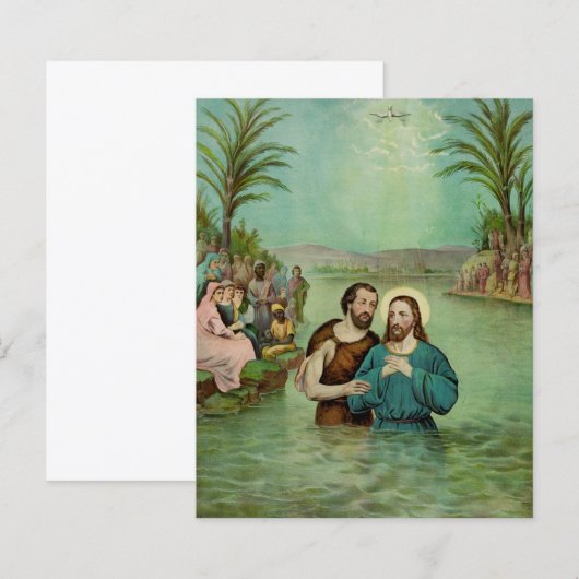 Baptisme van Jezus Christus (Voorkant / Achterkant)