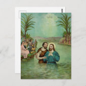 Baptisme van Jezus Christus Briefkaart (Voorkant / Achterkant)