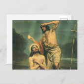 Baptisme van Jezus Christus door John de Baptist Briefkaart (Voorkant / Achterkant)
