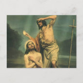 Baptisme van Jezus Christus door John de Baptist Briefkaart (Voorkant)