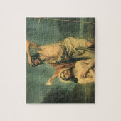 Baptisme van Jezus Christus door John de Baptist Legpuzzel (Verticaal)