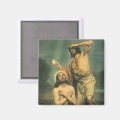 Baptisme van Jezus Christus door John de Baptist Magneet (Voorkant / Achterkant)