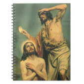 Baptisme van Jezus Christus door John de Baptist Notitieboek (Voorkant)