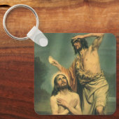 Baptisme van Jezus Christus door John de Baptist Sleutelhanger (Voorkant)