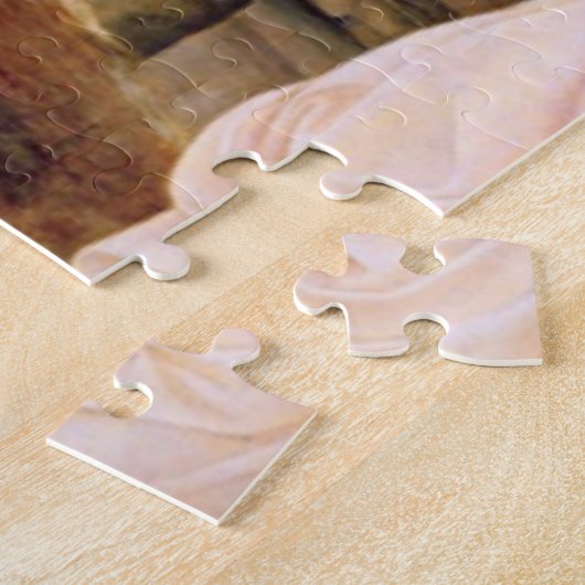 Baptisme van Jezus Christus door Leonardo Da Vinci Legpuzzel (Zijkant)