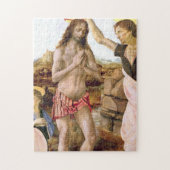 Baptisme van Jezus Christus door Leonardo Da Vinci Legpuzzel (Verticaal)