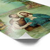 Baptisme van Jezus Christus Foto Afdruk (Hoek)