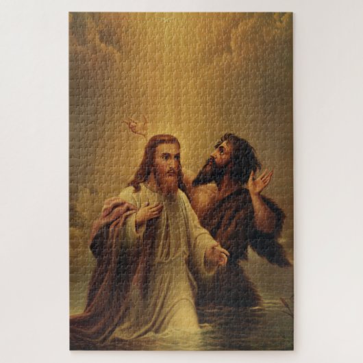 Baptisme van Jezus Christus Legpuzzel (Verticaal)