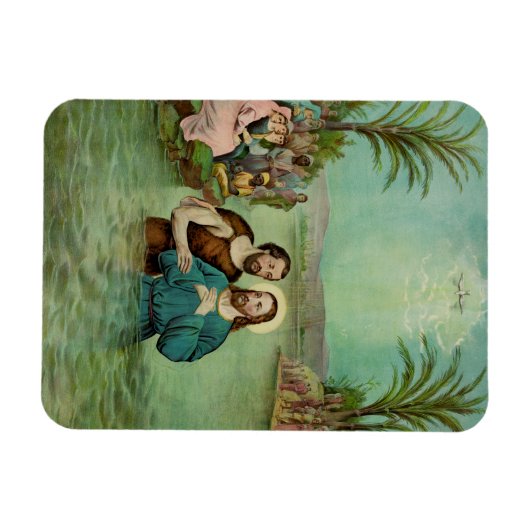 Baptisme van Jezus Christus Magneet (Horizontaal)