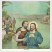 Baptisme van Jezus Christus Sticker (Vel)