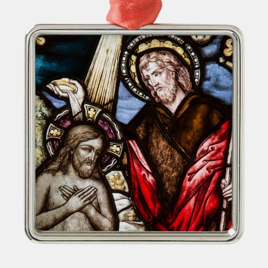 Baptisme van Jezus Metalen Ornament (Voorkant)