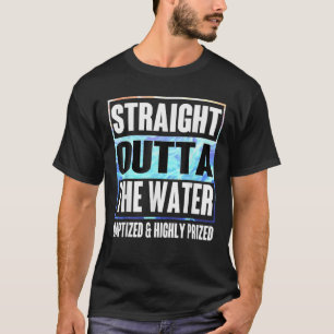 Baptisme Volwassenen Kinder Funny Outta Water T-sh T-shirt