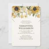 Baptisme voor haar bijtende zonnebloempels kaart (Voorkant)