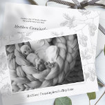 Baptisme voor hem | Eenvoudige foto grijze vulling Save The Date<br><div class="desc">Hier te vinden op: http://www.zazzle.com/store/selectpartysupplies</div>
