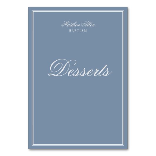 Baptisme voor hem | Elegant Classic Cross Kaart (Voorkant)