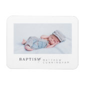 Baptisme voor hem moderne, minimalistische aangepa magneet (Horizontaal)