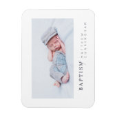 Baptisme voor hem moderne, minimalistische aangepa magneet (Verticaal)