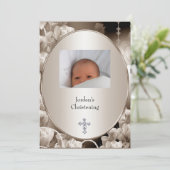 Baptisme voor zwart-wit Lijst met ventilator Kaart (Staand voorkant)