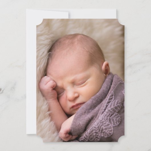 Baptisme White Marble Gold Cross Script Photo Kaart (Achterkant)