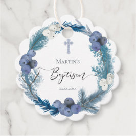 Baptisme winterblauwe baarse labels