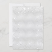 Baptisme zilverblauw boetseerschrift kaart (Achterkant)