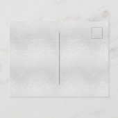 Baptisme zilverblauwe jongen gouden doorsnee uitnodiging briefkaart (Achterkant)